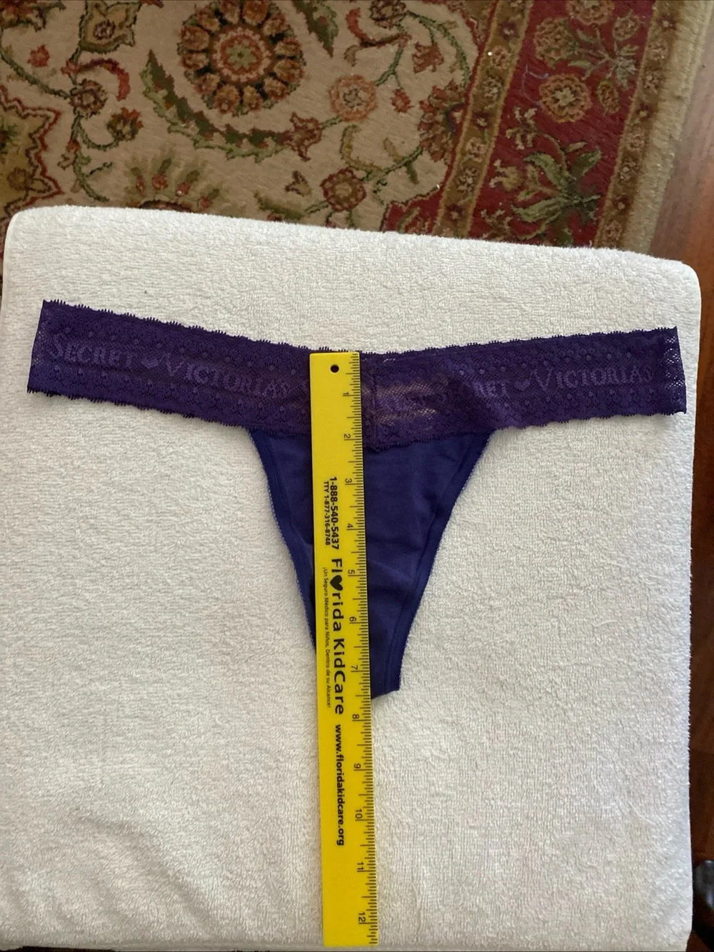 Victoria’s Secret NWT-D VTG ‘13 M Purple LoRise Tanga Thong Cheeky Bikini Panty